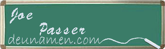 Joe Passer Visitenkarte